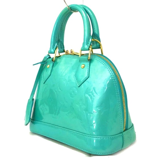 SOLD Louis Vuitton Alma BB Monogram Vernis Bleu - Picture 10 of 16